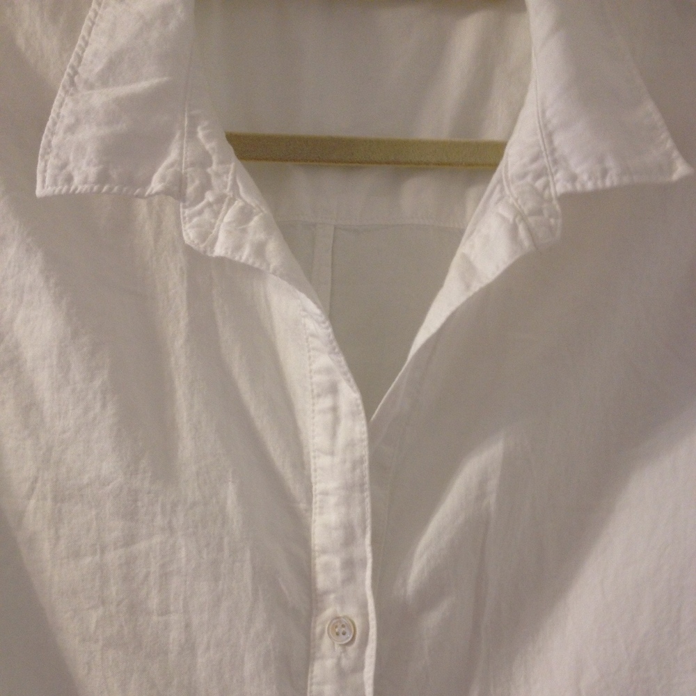 James Perse White Very Soft Cotton Shirt